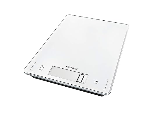 Soehnle Báscula de cocina Page Profi 300, peso digital blanco con función Sensor Touch, balanza electrónica hasta 20 kg (precisión de 1 g)